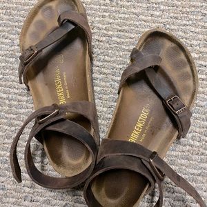 Birkenstock Yara Brown Mocha Strappy Sandal 38